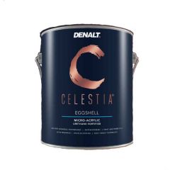 Краска для стен и потолков Denalt Celestia Eggshell 42-01 суперпрочная гипоаллергенная с микрограннулами уретана яичная скорлупа белая 0,946 л
