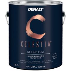 Краска для потолков Denalt Selestia Ceiling Flat 38-01 влагостойкая матовая белая 0,927 л