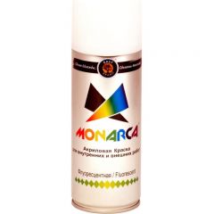 Краска аэрозольная Monarca (Eastbrand) флуоресцентная белая (41010) 520 мл