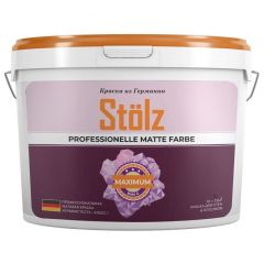 Краска интерьерная для стен и потолков Stolz Maximum Professionelle Matte Farbe абсолютно матовая база A (ST0034) 2,7 л