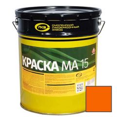 Краска масляная Colorika MA-15 моющаяся для наружных и внутренних работ глянцевая оранжевая 20 кг