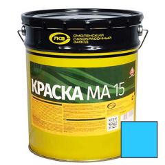 Краска масляная Colorika MA-15 моющаяся для наружных и внутренних работ глянцевая ярко-голубая 20 кг