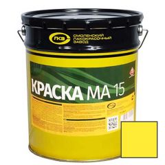 Краска масляная Colorika MA-15 моющаяся для наружных и внутренних работ глянцевая желтая 20 кг