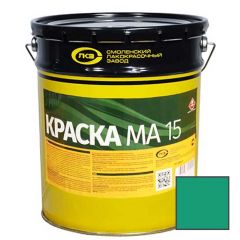 Краска масляная Colorika MA-15 моющаяся для наружных и внутренних работ глянцевая изумрудная 20 кг