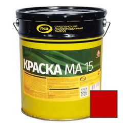 Краска масляная Colorika MA-15 моющаяся для наружных и внутренних работ глянцевая красная 20 кг