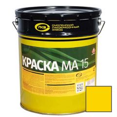 Краска масляная Colorika MA-15 моющаяся для наружных и внутренних работ глянцевая золотисто-желтая 20 кг