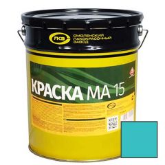 Краска масляная Colorika MA-15 моющаяся для наружных и внутренних работ глянцевая голубая 20 кг