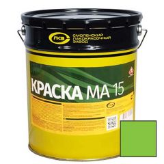 Краска масляная Colorika MA-15 моющаяся для наружных и внутренних работ глянцевая зеленая 20 кг