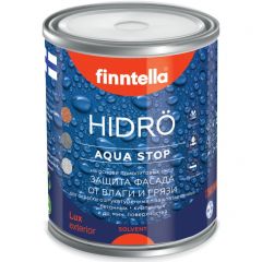 Краска фасадная акриловая Finntella Gidro Aqua Stop гидрофобизирующая матовая база C 0,9 л