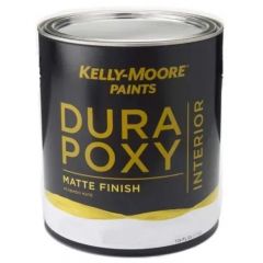 Краска антивандальная для стен и потолков Kelly-Moore Paints DuraPoxy Interior ультраматовая база white & light tint base (1600-121-1P) 0,473 л