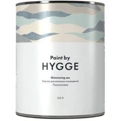 Краска интерьерная для стен и потолков в любых помещениях Hygge Paint Shimmering sea полуматовая база A 0,9 л