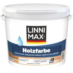 Краска водно-дисперсионная для наружных и внутренних работ Linnimax Holzfarbe / Хольцфарбе База 1 9 л