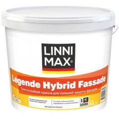 Краска силикон модифицированная для наружных работ Linnimax Legende Hybrid Fassade / Легенде Гибрид Фасад База 1 10 л
