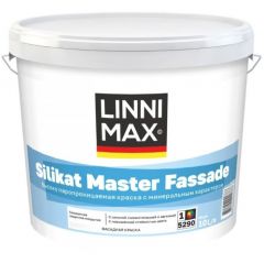 Краска силикатная для наружных работ Linnimax Silikat Master Fassade / Силикат Мастер Фасад База 3 9,4 л