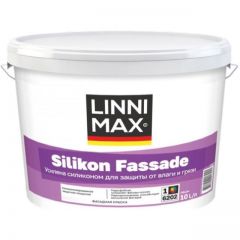 Краска силикон модифицированная для наружных работ Linnimax Silikon Fassade / Силикон Фасад База 1 10 л