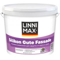 Краска силикон модифицированная для наружных работ Linnimax Silikon Gute Fassade / Силикон Гуте Фасад База 1 9 л