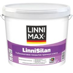Краска водно-дисперсионная для внутренних работ Linnimax LinniSilan / ЛинниСилан База 1 9 л