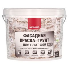 Фасадная краска-грунт для OSB плит Neomid 14 кг