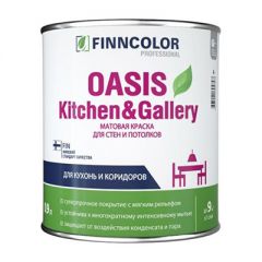 Краска Finncolor Oasis Kitchen and Gallery для стен и потолков база A 0,9 л