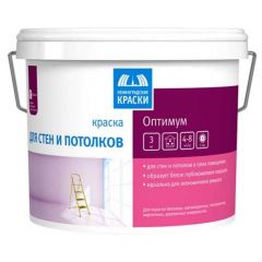 Краска для стен и потолков Текс Оптимум глубокоматовая 3 кг