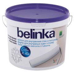 Краска интерьерная Belinka Экстра белая для внутренних стен и потолков 2 л