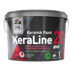 Краска интерьерная моющаяся Dufa Premium KeraLine Keramik Paint 20 полуматовая база 1 0,9 л