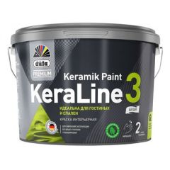 Краска интерьерная Dufa Premium KeraLine Keramik Paint 3 глубокоматовая база 1 9 л