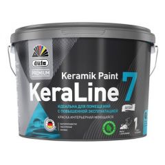 Краска интерьерная моющаяся Dufa Premium KeraLine Keramik Paint 7 матовая база 1 9 л