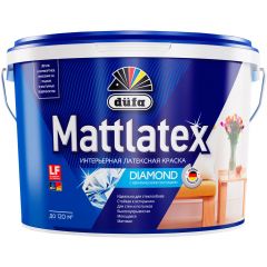 Краска латексная моющаяся Dufa Mattlatex D100 влагостойкая матовая белая 2,5 л
