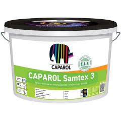 Краска интерьерная латексная Caparol Samtex 3 ELF глубокоматовая база 3 бесцветная 9,4 л
