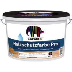 Краска по дереву водно-дисперсионная Caparol Holzschutzfarbe Pro шелковисто-матовая база 1 белая 9 л