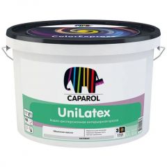 Краска интерьерная водно-дисперсионная Caparol Unilatex глубокоматовая бесцветная база 3 9,4 л