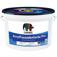 Краска фасадная водно-дисперсионная Caparol AcrylFassadenfarbe Pro матовая белая база 1 10 л