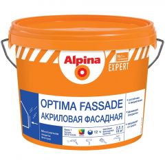 Краска фасадная акриловая Alpina Expert Optima Fassade матовая база 1 белая 2,5 л