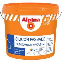 Краска фасадная водно-дисперсионная Alpina Expert Silicon Fassade бесцветная матовая база 3 9,4 л