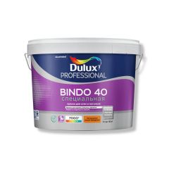 Краска интерьерная влагостойкая Dulux Professional Bindo 40 специальная полуглянцевая база BW 9 л
