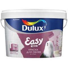 Краска Dulux Easy для обоев и стен матовая BC 9 л