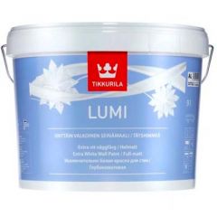 Краска для интерьеров Tikkurila Lumi глубокоматовая снежнобелая 9 л