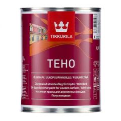 Краска фасадная Tikkurila Teho масляная для деревянных фасадов База С 0,9 л