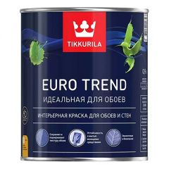 Краска интерьерная Tikkurila Euro Trend для обоев и стен база A 0,9 л