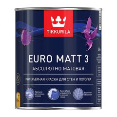 Краска латексная Tikkurila Euro Matt 3 база A 0,9 л