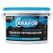 Краска интерьерная водно-дисперсионная акриловая Krafor для сухих помещений матовая супербелая 3 кг