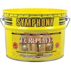 Краска акрилатная латексная Symphony Euro-Life A 2,7 л
