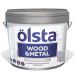 Краска Olsta Wood and Metal Полуматовая Белая база A 2,7 л