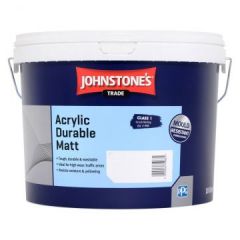 Краска интерьерная акриловая влагостойкая с легким блеском Johnstones ACRYLIC DURABLE MATT Pastel (Past/L) (306470) 10 л