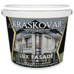 Краска фасадная Kraskovar Lux Fasade высокоукрывистая, сверхпрочная База C (1900001594) 0,9 л