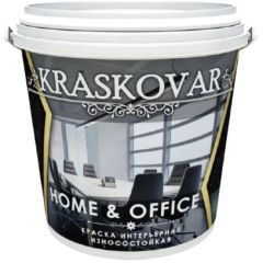 Краска интерьерная Kraskovar Home & Office износостойкая База C (1900001590) 0,9 л