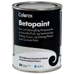 Экстерьерная стирол-акрилатная краска для минеральных фасадов Colorex Betopaint база A 0,9 л