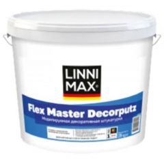 Штукатурка декоративная акриловая Linnimax Flex Master Decorputz / Флекс Мастер Декопутц База 1 25 кг