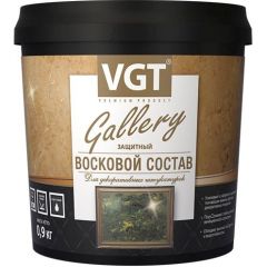 Восковой состав защитный VGT Gallery для декоративных штукатурок Перламутровый 0,9 кг